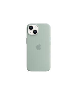 Силиконовый чехол MagSafe для Apple iPhone 14, светло-зеленый