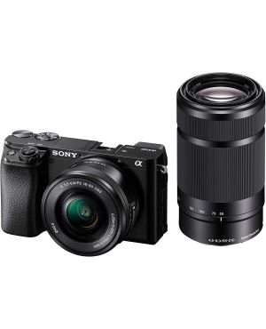 Корпус гибридной фотокамеры Sony a6100, комплект 16-50 мм и 55-210 мм, черный