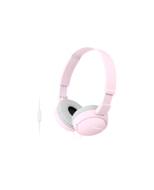 Наушники Sony с микрофоном MDR-ZX110AP, розовые